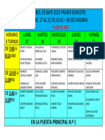 Rol de Bape 2023 Primer Semestre