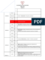 Calendario Enseñanza Media