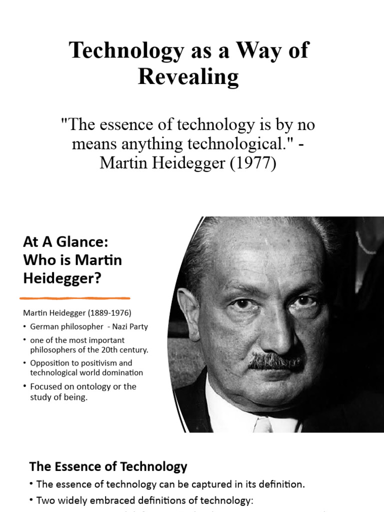 Heidegger's Essence of Technology | PDF | Martin Heidegger | Truth