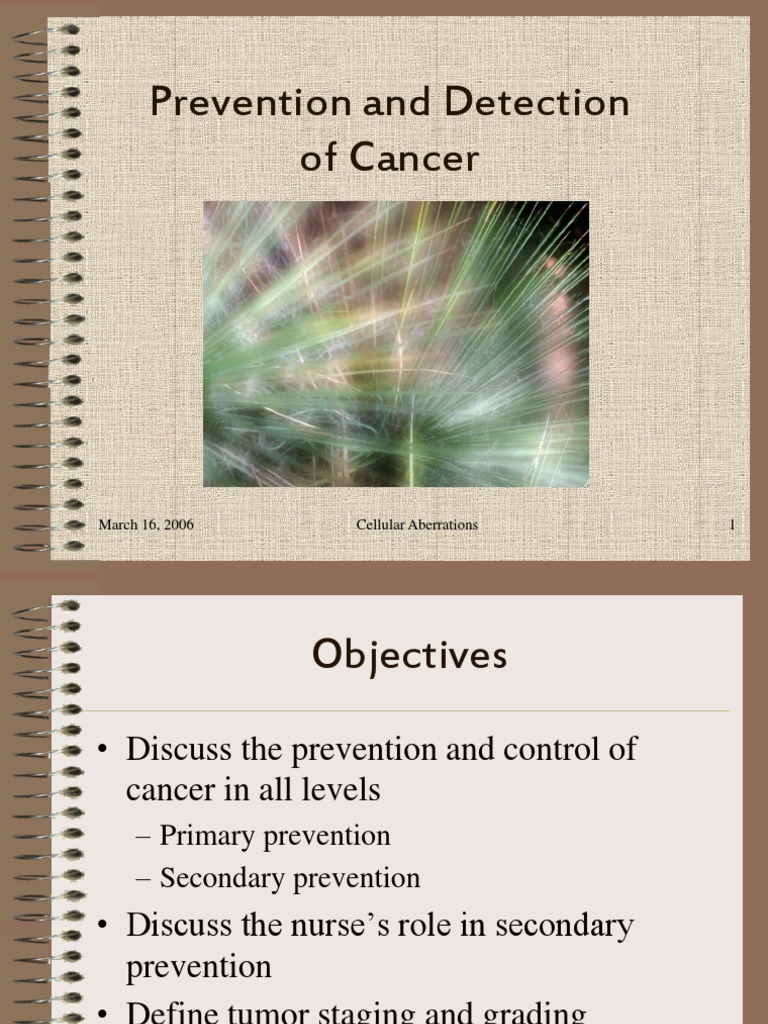 Prevention and Detection Final | PDF | Cervical Cancer | Cancer