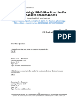 Human Physiology 13th Edition Stuart Ira Fox Test Bank 1