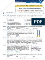 (Thầy Dĩ Thâm) Phân dạng Dao động cơ Đề Đại học 2018-2022