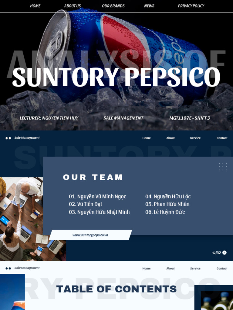 Overview of Suntory PepsiCo Vietnam | PDF | Pepsi Co | Pepsi