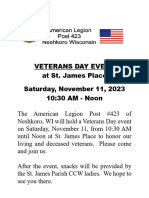 Veterans Day Event 11-11-23