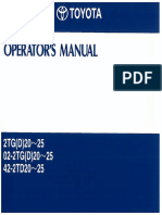 Operator's Manual 2TG20 AE623-00001