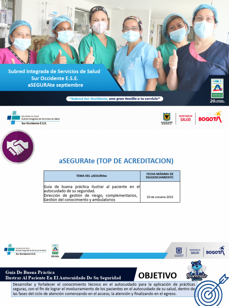 Autocuidado y Seguridad del Paciente | PDF | Hospital | Cuidado de la salud
