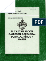 10 Libro Vol. #12 El Capitan Abdon Calderon Garaycoa, Soldado