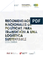 Recomendaciones Nacionales de Políticas para La Transición A Una Logística Sustentable