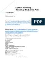 Project Management Achieving Competitive Advantage 4th Edition Pinto Test Bank 1