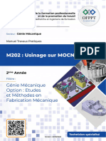 M202 - Manuel Travaux Pratiques - Usinage Sur MOCN