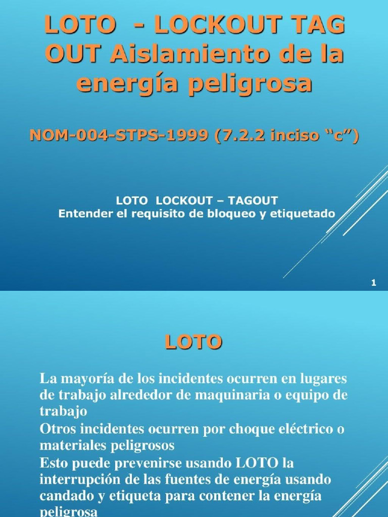 Curso Lockout Tagout Spanish | PDF