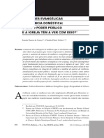 Mulheres Evangelicas e Violência Doméstica