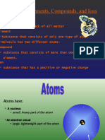 Atoms Elements Compounds