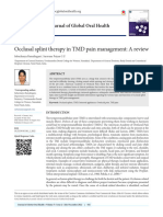 Occlusal splint therapy in TMD pain management- A review