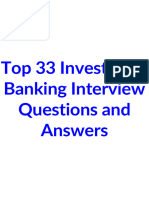 Top 33 Investment Banking Interview Questions Answers