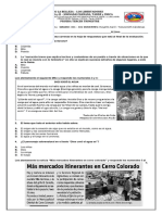 Evaluación Lengua Castellana 3° - III PERIODO