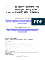Economics Today The Micro 17th Edition Roger LeRoy Miller Test Bank 1