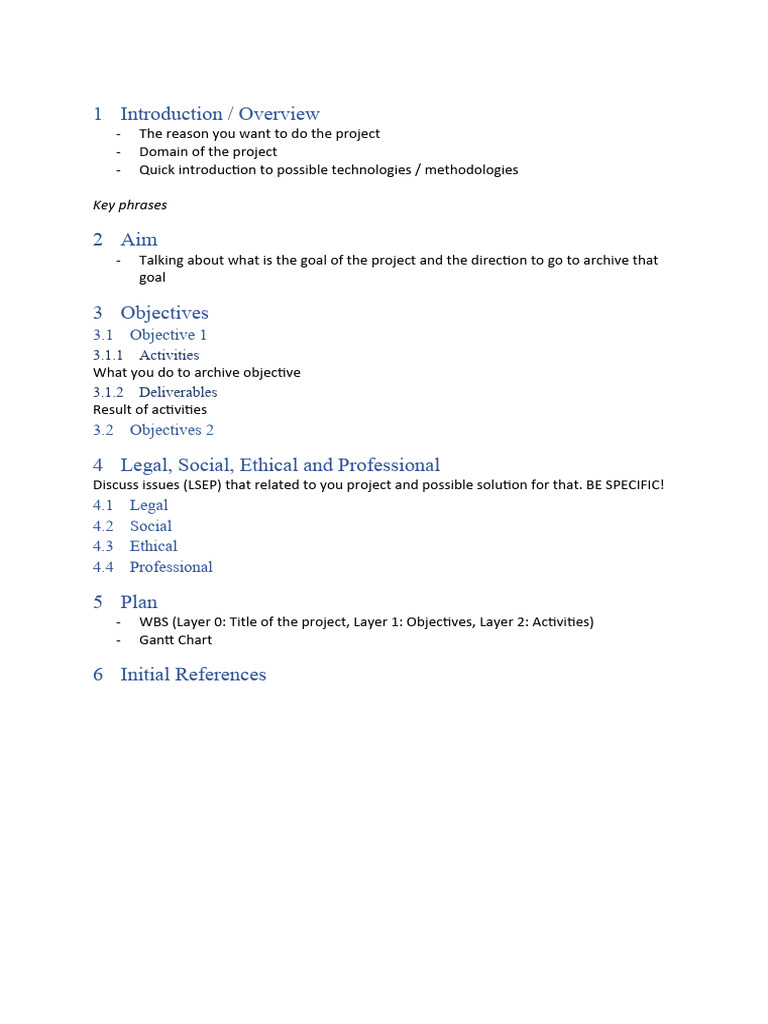 Project Planning & Objectives Guide | PDF | Art