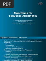 Sequence Alignment Methods and Algorithms