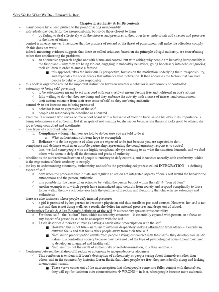 Why We Do What We Do Pdf