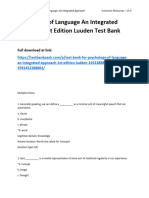 Psychology of Language An Integrated Approach 1st Edition Luuden Test Bank 1