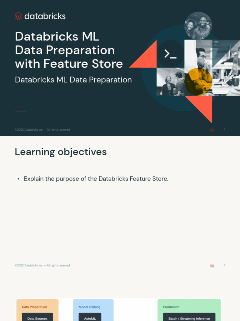 2 Databricks ML Data Preparation With Feature Store | PDF