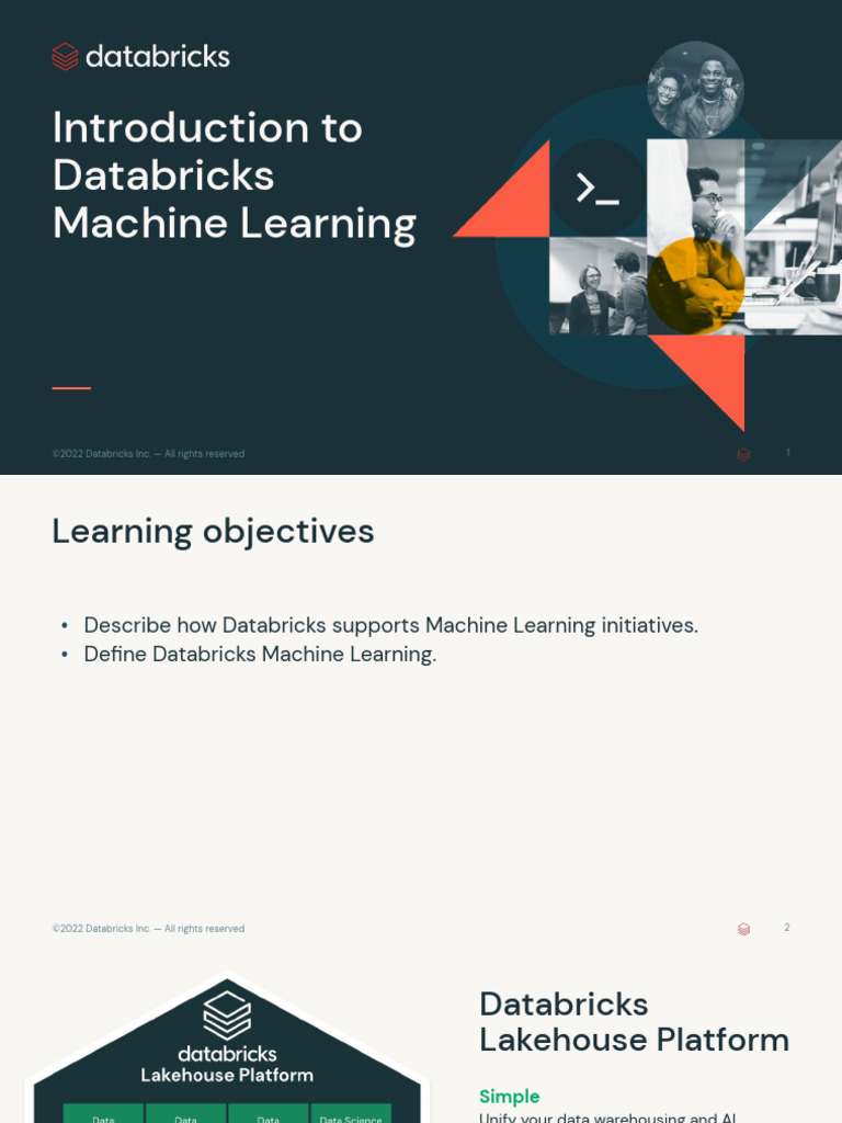1 Introduction To Databricks Machine Learning | PDF | Machine Learning ...