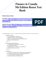 Public Finance in Canada Canadian 5th Edition Rosen Test Bank 1