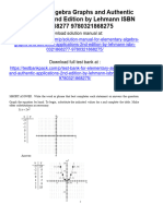 Elementary Algebra Graphs and Authentic Applications 2nd Edition Lehmann Test Bank 1