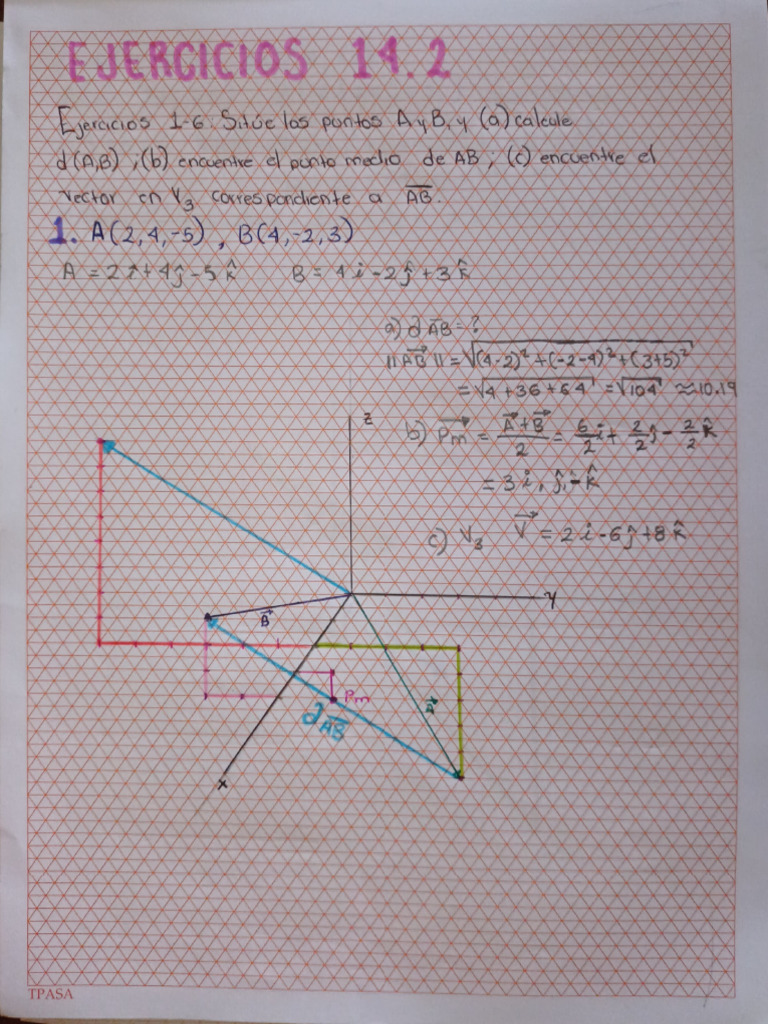 14 2 Ejercicios Vectorial Pdf