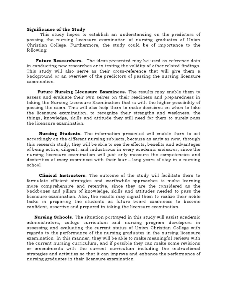 Importance of thesis research