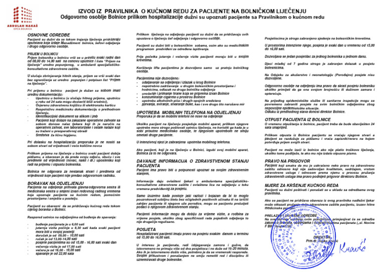 Kucni Red | PDF