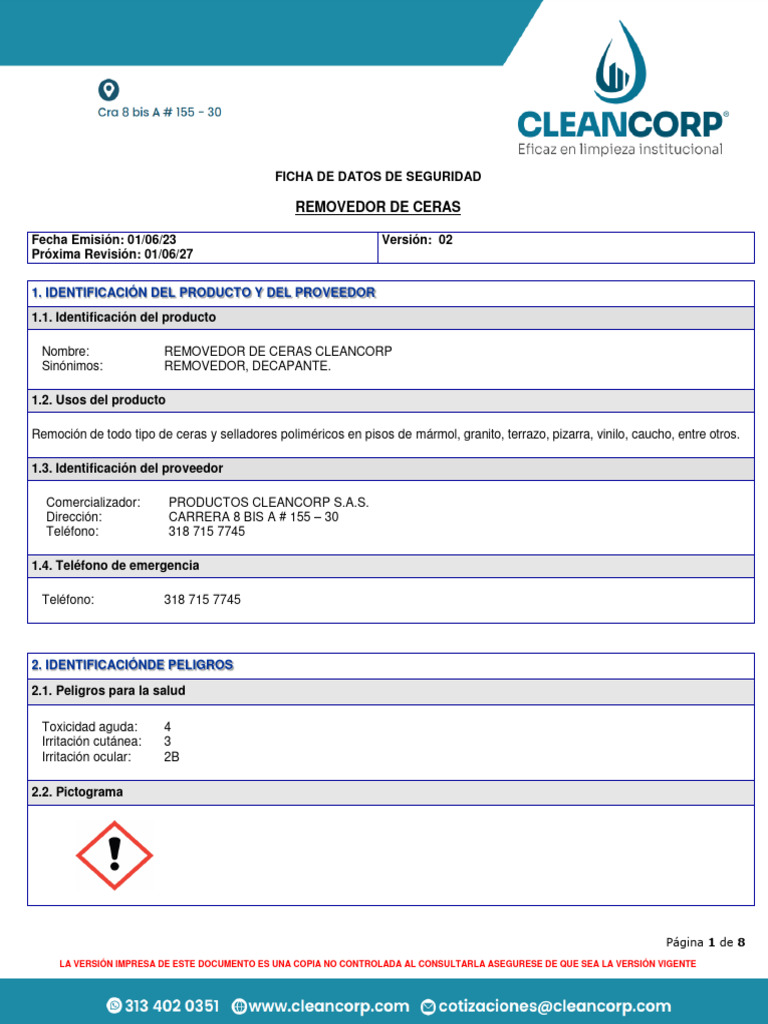 Removedor de Ceras Removedor de Ceras Cleancorp (V2) | Descargar gratis ...