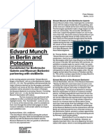 Press Release Edvard Munch Presale Berlinische Galerie