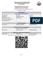 Identificação: Processo Seletivo Chs 2024 Comprovante de Inscrição