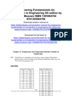 Engineering Fundamentals An Introduction To Engineering 5th Edition Saeed Moaveni Solutions Manual 1