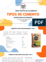 Tipos de Cemento