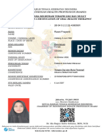 (The Indonesian Health Profession Board) : Registration Certification of Oral Health Therapist
