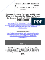 Enhanced Computer Concepts and Microsoft Office 2013 Illustrated 1st Edition Parsons Solutions Manual 1