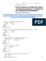Enhanced Discovering Computers and Microsoft Office 2013 A Combined Fundamental Approach 1st Edition Vermaat Test Bank 1