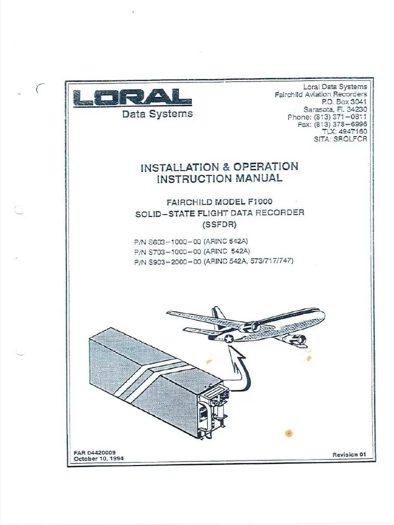 PDF FDR f1000 Manual Installation | PDF