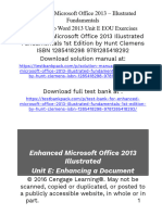 Enhanced Microsoft Office 2013 Illustrated Fundamentals 1st Edition Hunt Solutions Manual 1