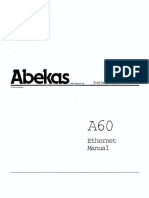 Abekas A60 Digital Disk Recorder Ethernet Preliminary Manual Dec87