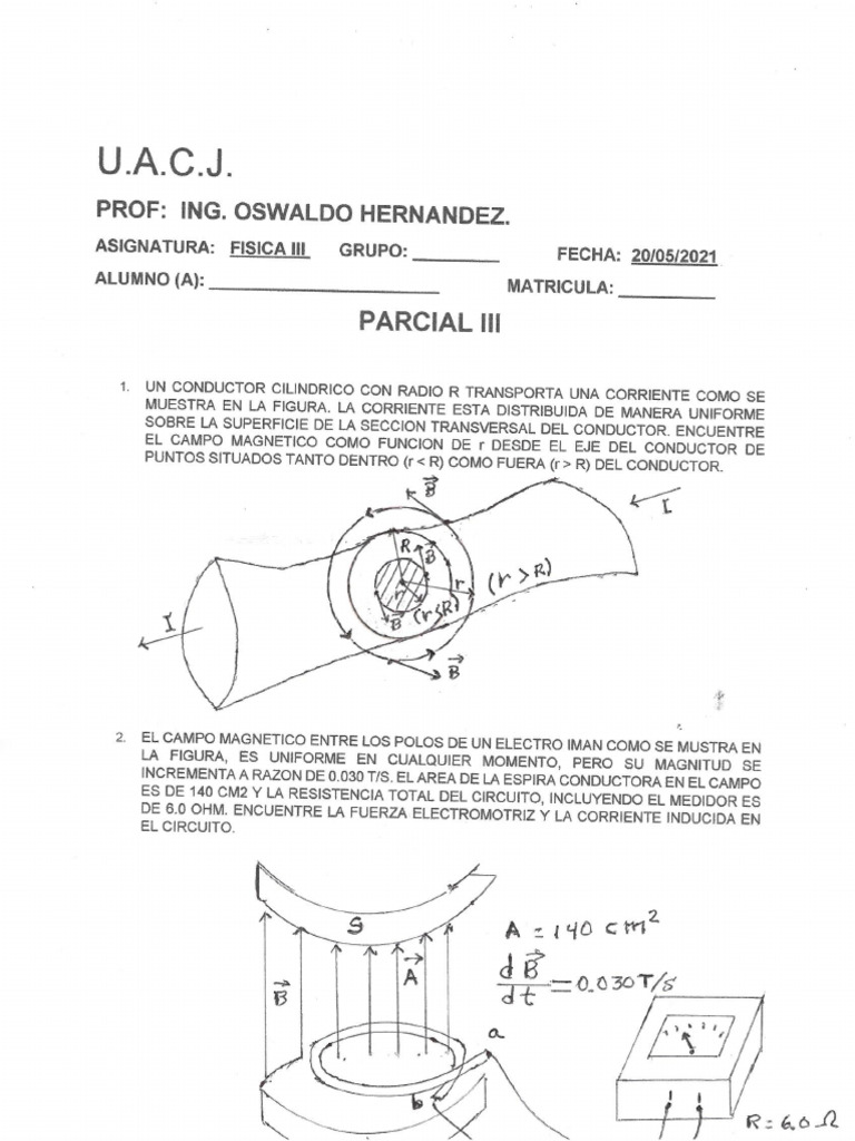 3er Parcial de Fisica III | PDF