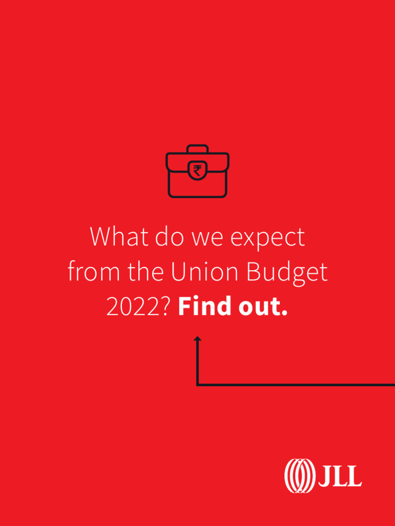 Real Expectations For Real Estate Union Budget 2022 PDF