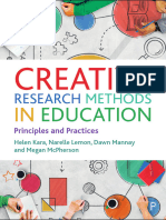 Creative Research Methods in Education - Principles and Practices