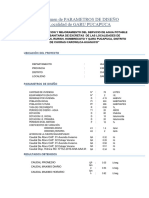 4.1.1.5 Resumen de Parametros Garu Pucapuca