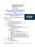 Entrepreneurship Theory Process and Practice 10th Edition Kuratko Solutions Manual 1