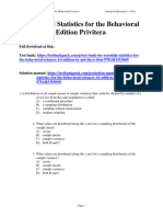 Essential Statistics For The Behavioral Sciences 1st Edition Privitera Test Bank 1