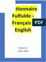 03 Dictionnaire Fulfulde - Francais English